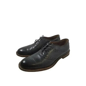 Aston Grey Mens Tokyo Oxford Dress Shoes Black Leather Almond Toe Lace Up 9.5